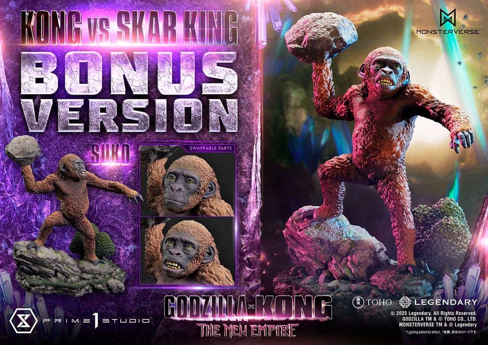 Godzilla x Kong: The New Empire Estatua Ultimate Diorama Masterline Series Kong vs Skar King Bonus Version 104 cm