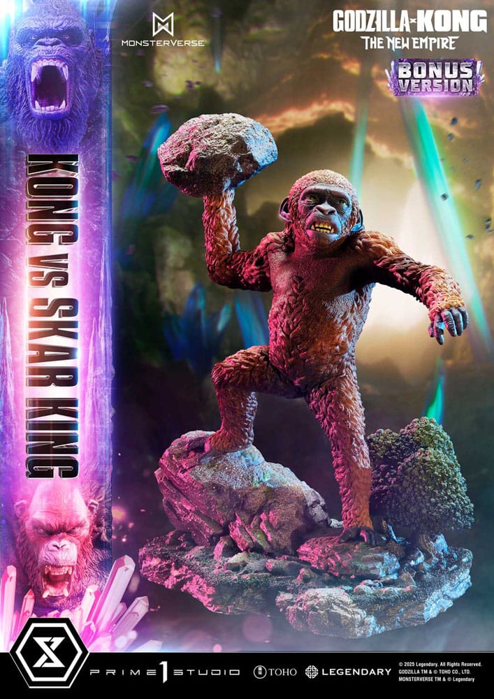 Godzilla x Kong: The New Empire Estatua Ultimate Diorama Masterline Series Kong vs Skar King Bonus Version 104 cm