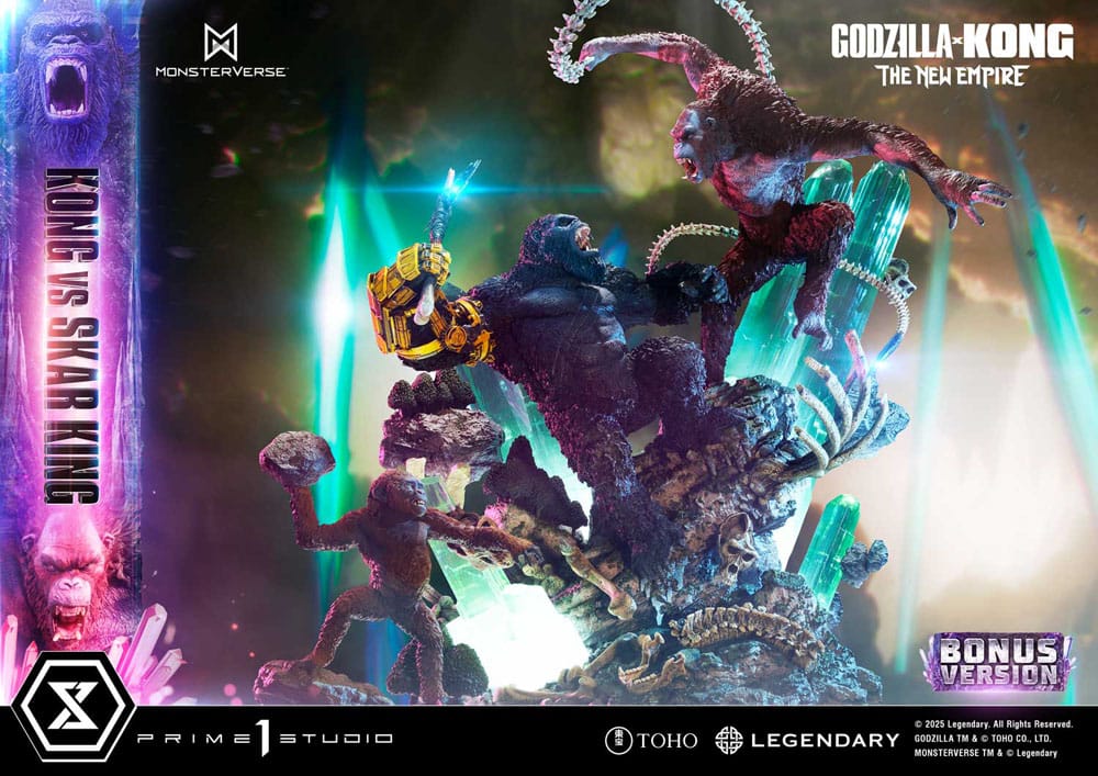 Godzilla x Kong: The New Empire Estatua Ultimate Diorama Masterline Series Kong vs Skar King Bonus Version 104 cm