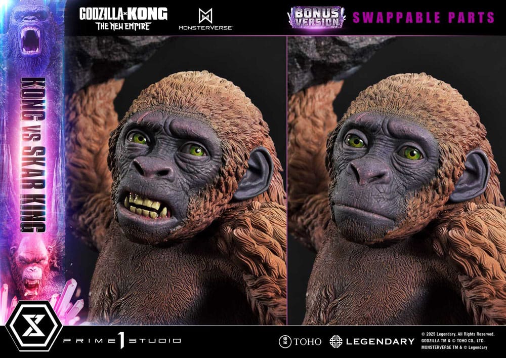 Godzilla x Kong: The New Empire Estatua Ultimate Diorama Masterline Series Kong vs Skar King Bonus Version 104 cm