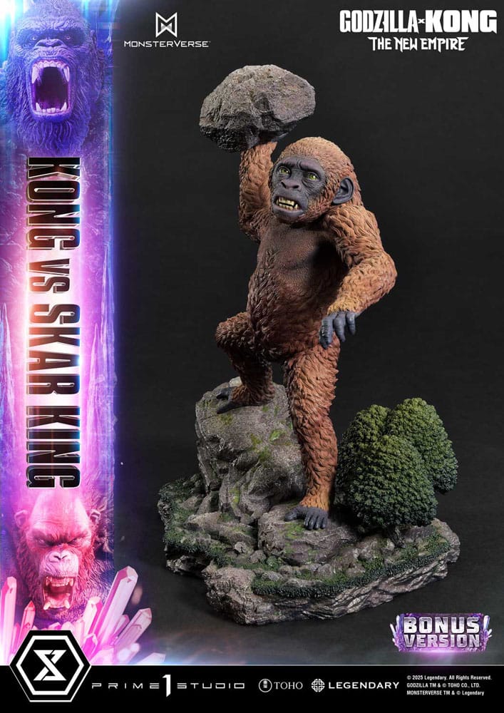 Godzilla x Kong: The New Empire Estatua Ultimate Diorama Masterline Series Kong vs Skar King Bonus Version 104 cm