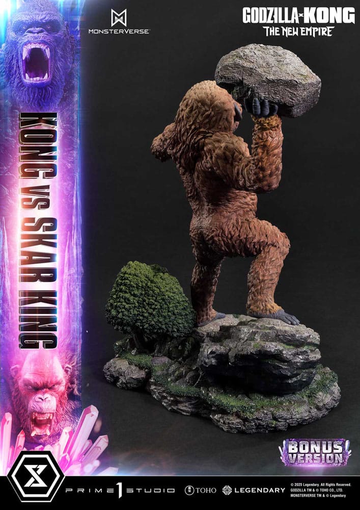 Godzilla x Kong: The New Empire Estatua Ultimate Diorama Masterline Series Kong vs Skar King Bonus Version 104 cm