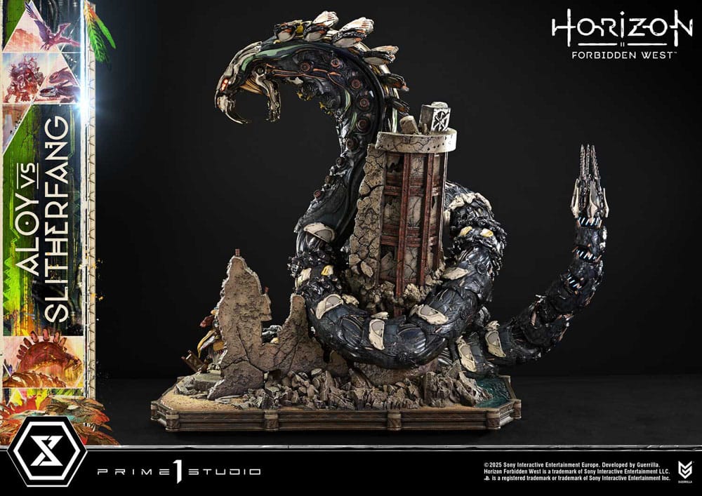 Horizon Forbidden West Estatua Ultimate Diorama Masterline Series Aloy vs. The Slitherfang 82 cm