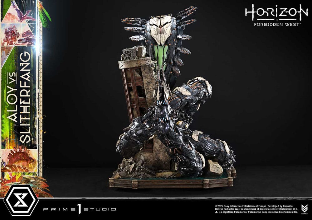 Horizon Forbidden West Estatua Ultimate Diorama Masterline Series Aloy vs. The Slitherfang 82 cm