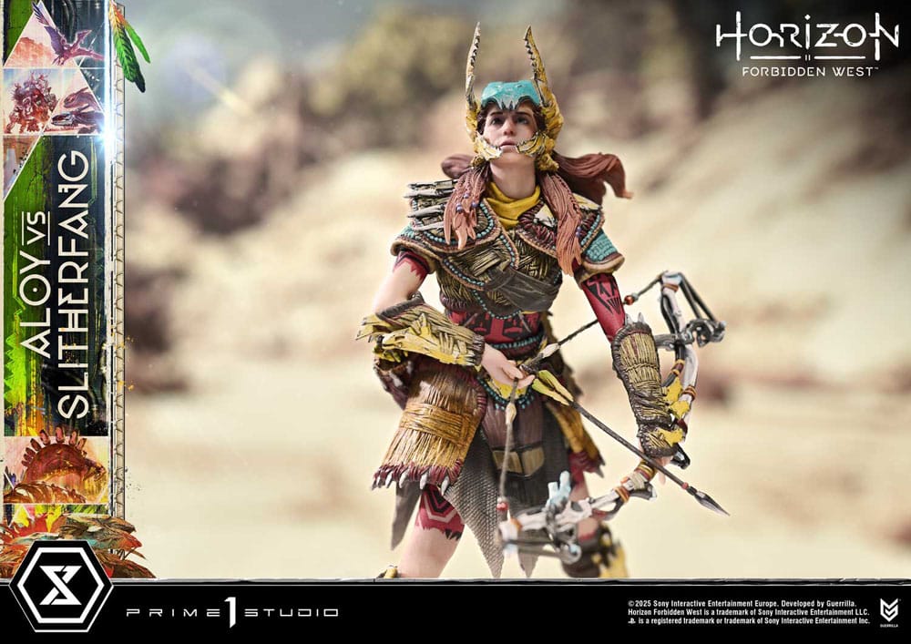 Horizon Forbidden West Estatua Ultimate Diorama Masterline Series Aloy vs. The Slitherfang 82 cm
