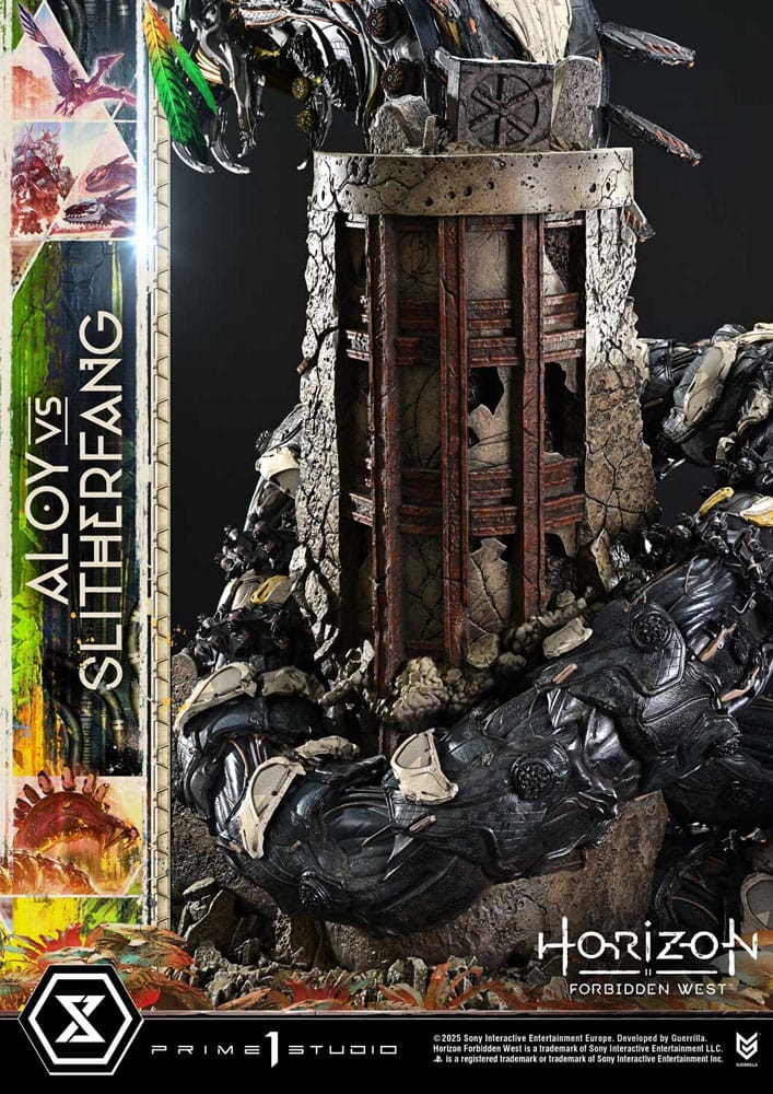 Horizon Forbidden West Estatua Ultimate Diorama Masterline Series Aloy vs. The Slitherfang Bonus Version 82 cm
