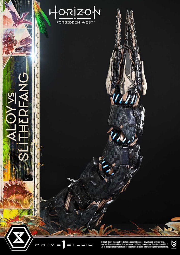 Horizon Forbidden West Estatua Ultimate Diorama Masterline Series Aloy vs. The Slitherfang Bonus Version 82 cm