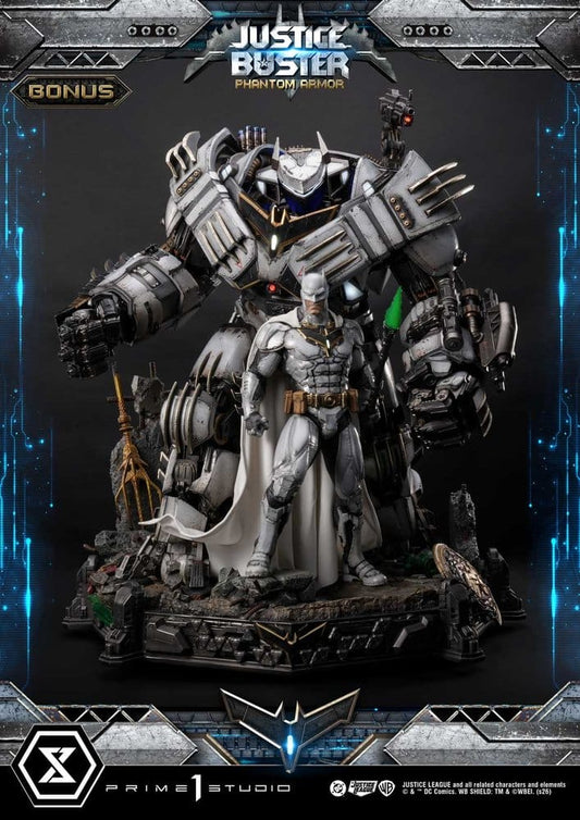DC Comics Ultimate Museum Masterline Estatua Justice Buster: Phantom Armor (Design By Josh Nizzi) Ultimate Bonus Version 88 cm