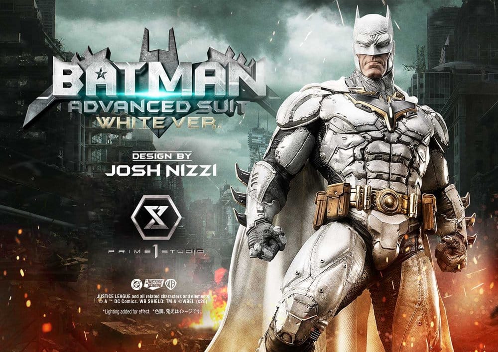 DC Comics Ultimate Museum Masterline Estatua Batman Advanced Suit White Version (Design By Josh Nizzi) 51 cm
