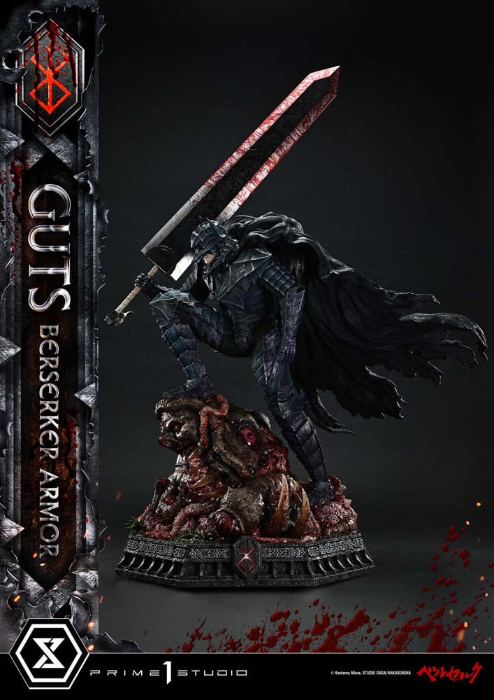 Berserk Estatua Ultimate Premium Masterline Series 1/4 Guts, Berserker Armor Grunbeld vs. Guts 94 cm