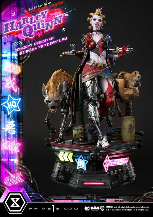 Batman Estatua Ultimate Premium Masterline Series Cyberpunk Harley Quinn 60 cm