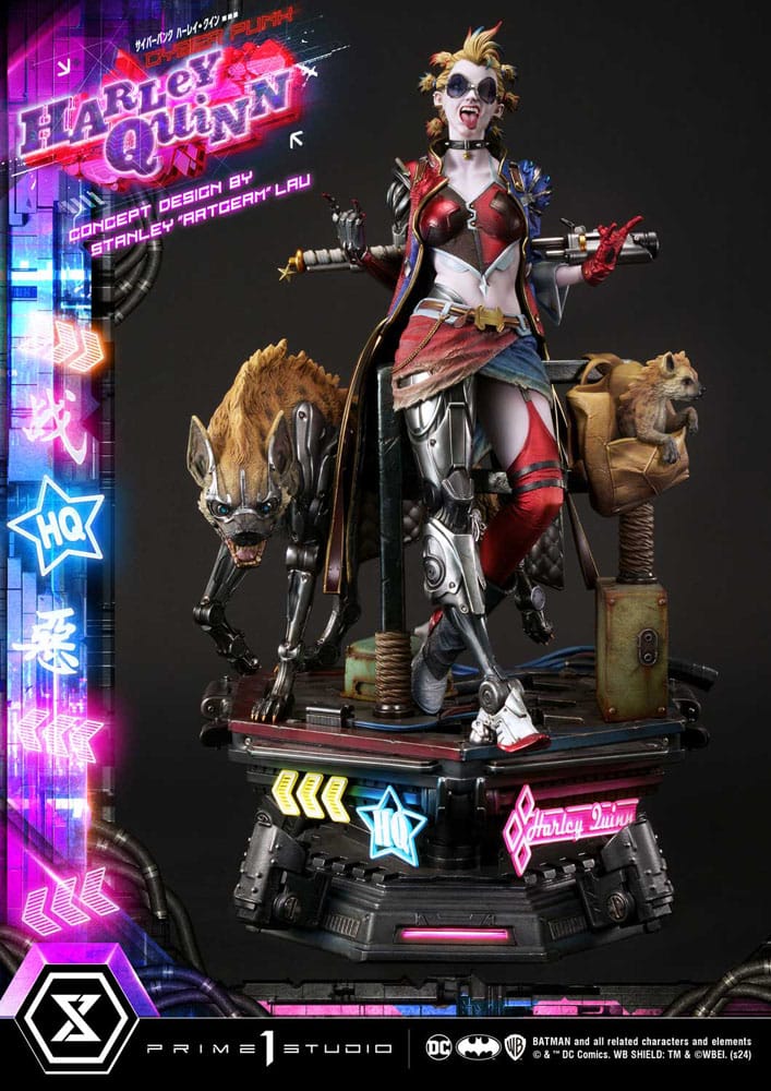 Batman Estatua Ultimate Premium Masterline Series Cyberpunk Harley Quinn Deluxe Version 60 cm