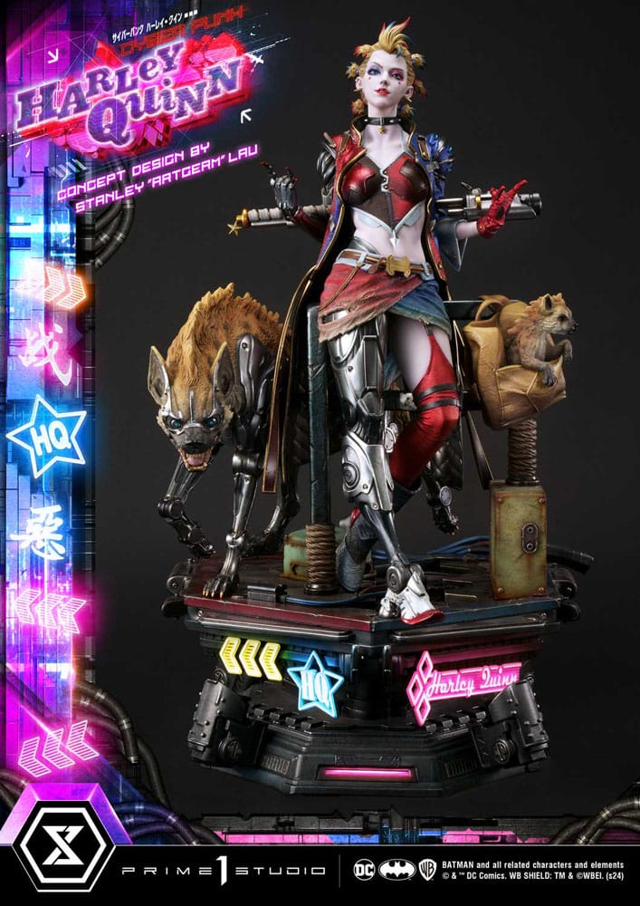 Batman Estatua Ultimate Premium Masterline Series Cyberpunk Harley Quinn Deluxe Version 60 cm