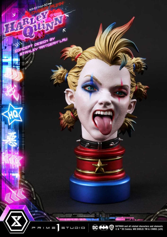 Batman Estatua Ultimate Premium Masterline Series Cyberpunk Harley Quinn Deluxe Version 60 cm
