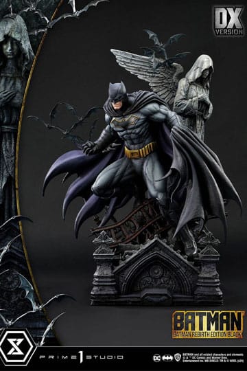 Batman Estatua Ultimate Premium Masterline Series 1/4 Batman Rebirth Edition Black Deluxe Version 71 cm
