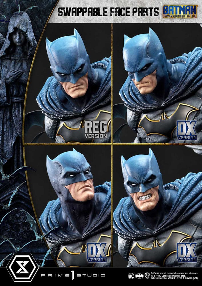 Batman Estatua Ultimate Premium Masterline Series 1/4 Batman Rebirth Edition Blue Deluxe Version 71 cm