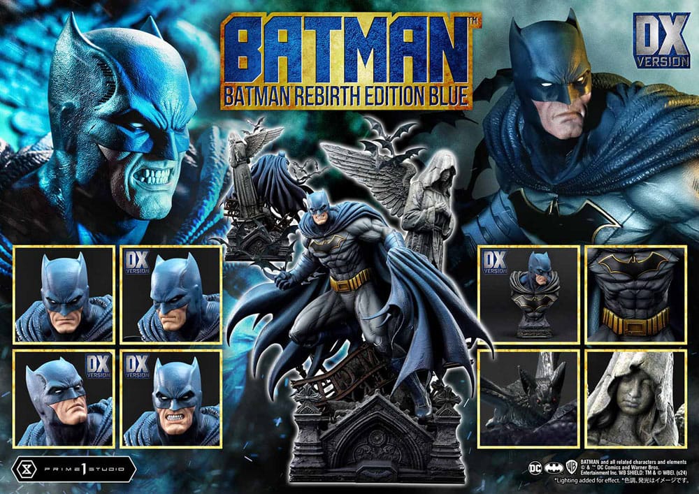 Batman Estatua Ultimate Premium Masterline Series 1/4 Batman Rebirth Edition Blue Deluxe Version 71 cm