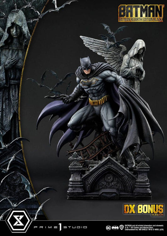 Batman Estatua Ultimate Premium Masterline Series 1/4 Batman Rebirth Edition Black Deluxe Bonus Version 71 cm