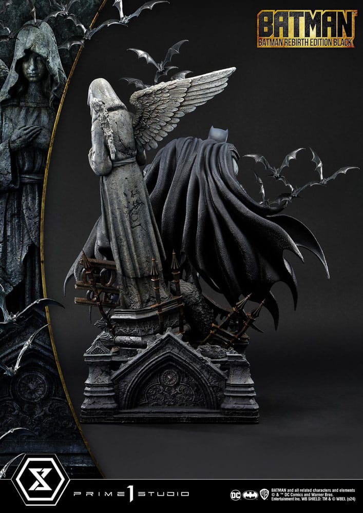 Batman Estatua Ultimate Premium Masterline Series 1/4 Batman Rebirth Edition Black Deluxe Bonus Version 71 cm