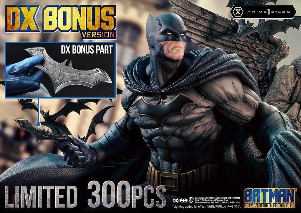 Batman Estatua Ultimate Premium Masterline Series 1/4 Batman Rebirth Edition Blue Deluxe Bonus Version 71 cm