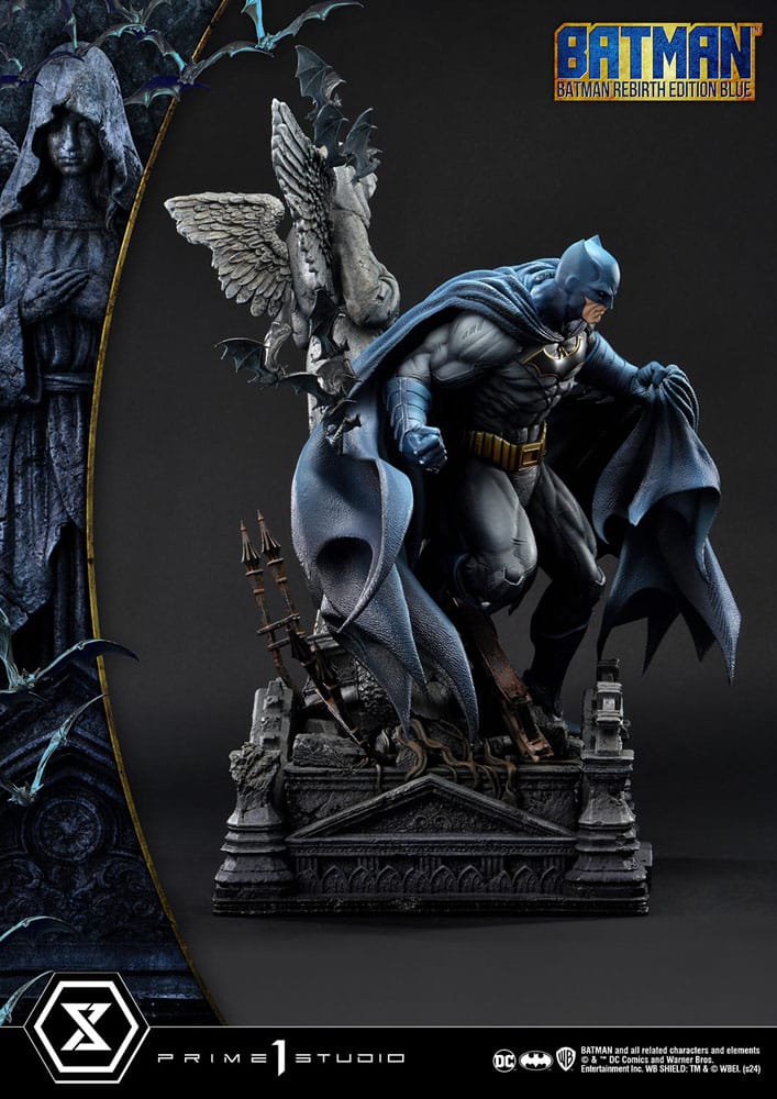 Batman Estatua Ultimate Premium Masterline Series 1/4 Batman Rebirth Edition Blue 71 cm