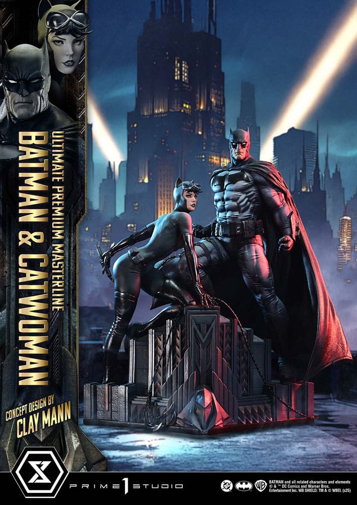 DC Comics Estatua Ultimate Premium Masterline Series 1/4 Batman & Catwoman (Concept Design by Clay Mann) 56 cm