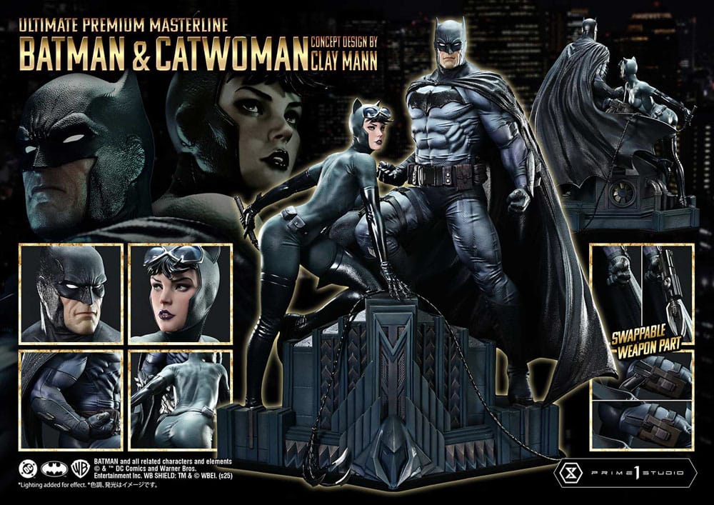 DC Comics Estatua Ultimate Premium Masterline Series 1/4 Batman & Catwoman (Concept Design by Clay Mann) 56 cm