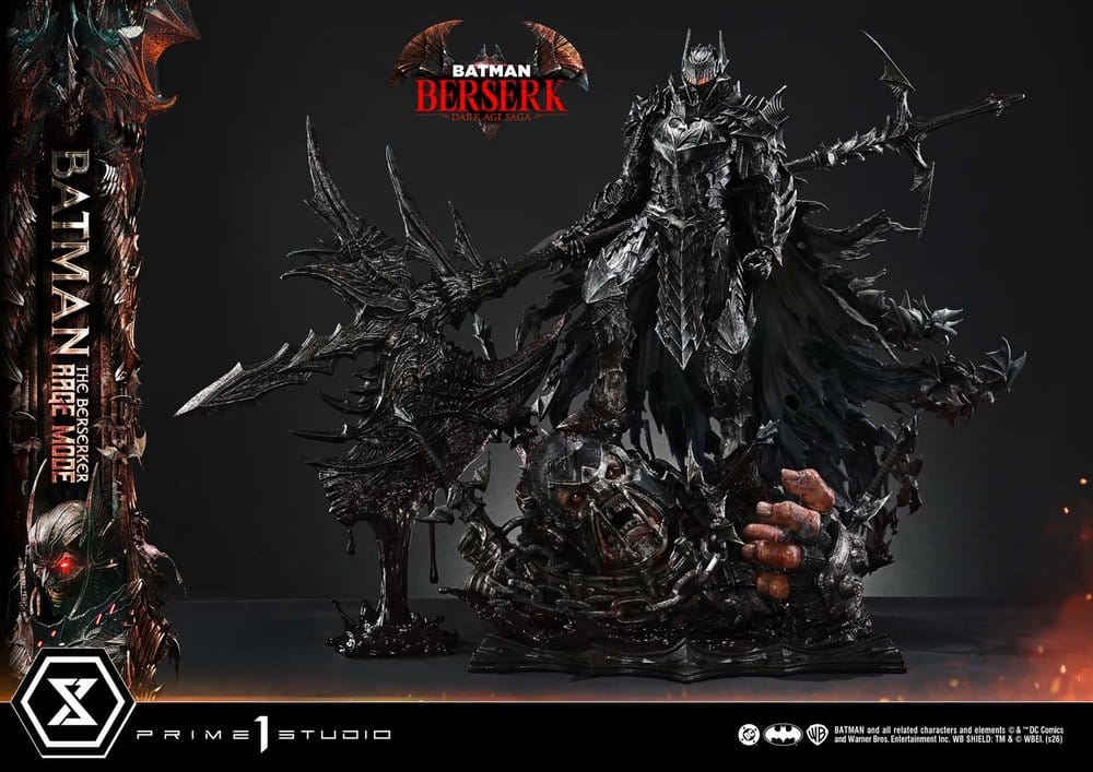 DC Comics Estatua Ultimate Premium Masterline Series 1/4 Batman (Comics) Batman: The Berserker Rage Mode 82 cm