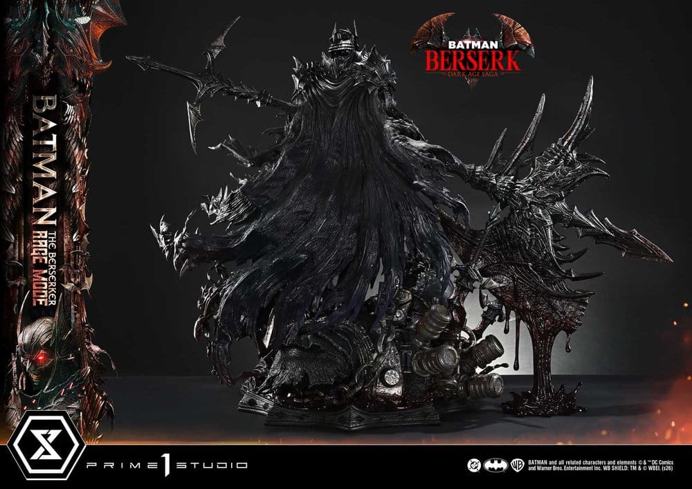 DC Comics Estatua Ultimate Premium Masterline Series 1/4 Batman (Comics) Batman: The Berserker Rage Mode 82 cm