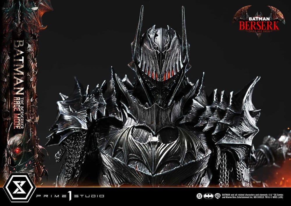 DC Comics Estatua Ultimate Premium Masterline Series 1/4 Batman (Comics) Batman: The Berserker Rage Mode 82 cm