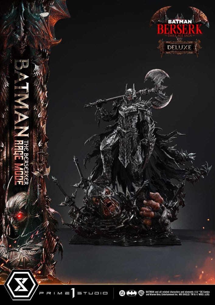 DC Comics Estatua Ultimate Premium Masterline Series 1/4 Batman (Comics) Batman: The Berserker Rage Mode Deluxe Version 93 cm