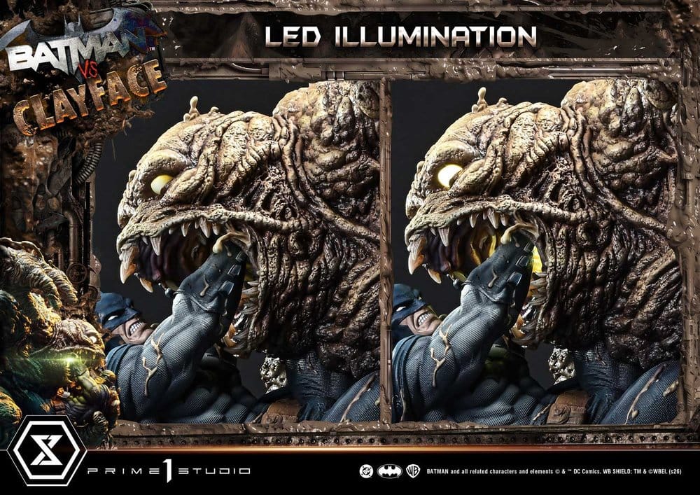 DC Comics Ultimate Premium Masterline Series Estatua 1/4 Batman VS Clayface 83 cm