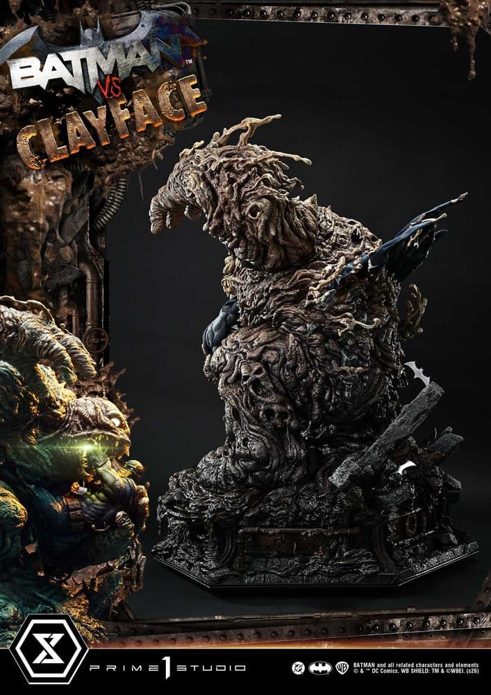 DC Comics Ultimate Premium Masterline Series Estatua 1/4 Batman VS Clayface 83 cm
