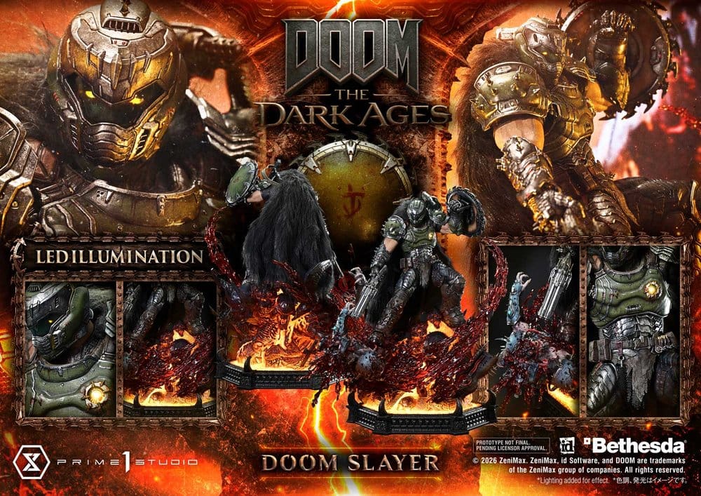 DOOM: The Dark Ages Estatua Ultimate Premium Masterline Series 1/4 DOOM Slayer 77 cm