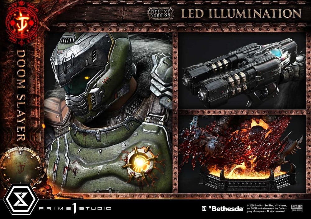 DOOM: The Dark Ages Estatua Ultimate Premium Masterline Series 1/4 DOOM Slayer Deluxe Version 77 cm