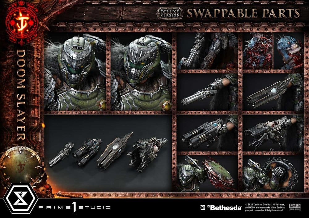 DOOM: The Dark Ages Estatua Ultimate Premium Masterline Series 1/4 DOOM Slayer Deluxe Version 77 cm