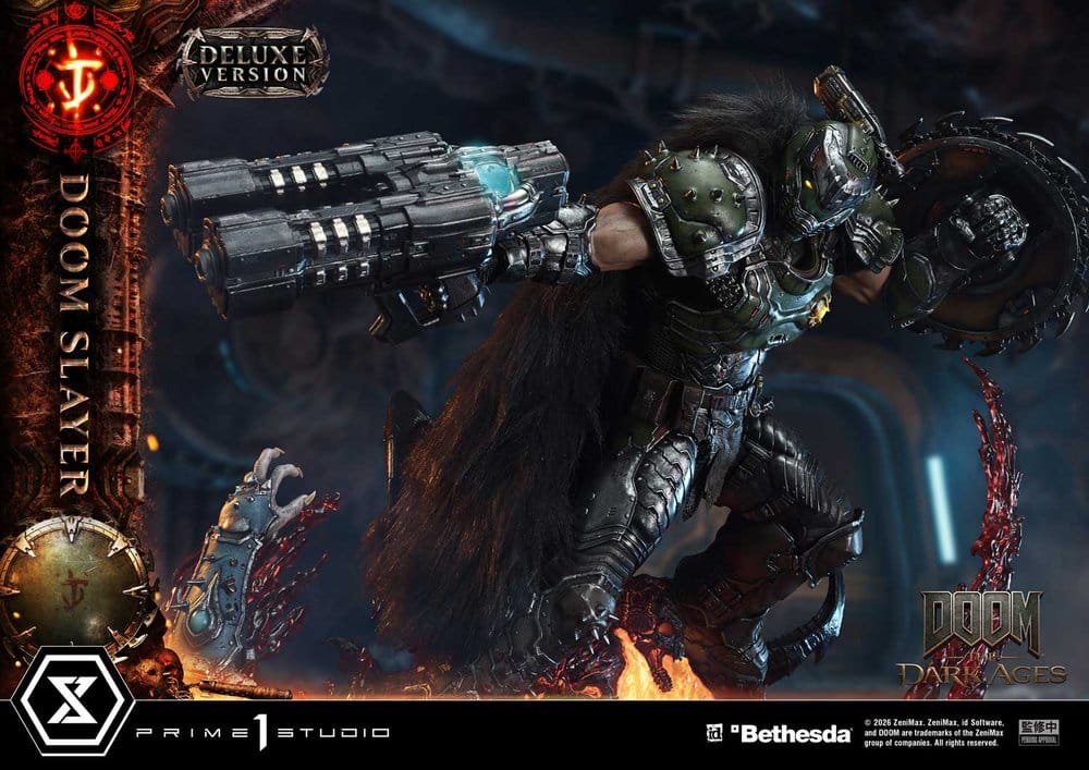 DOOM: The Dark Ages Estatua Ultimate Premium Masterline Series 1/4 DOOM Slayer Deluxe Version 77 cm