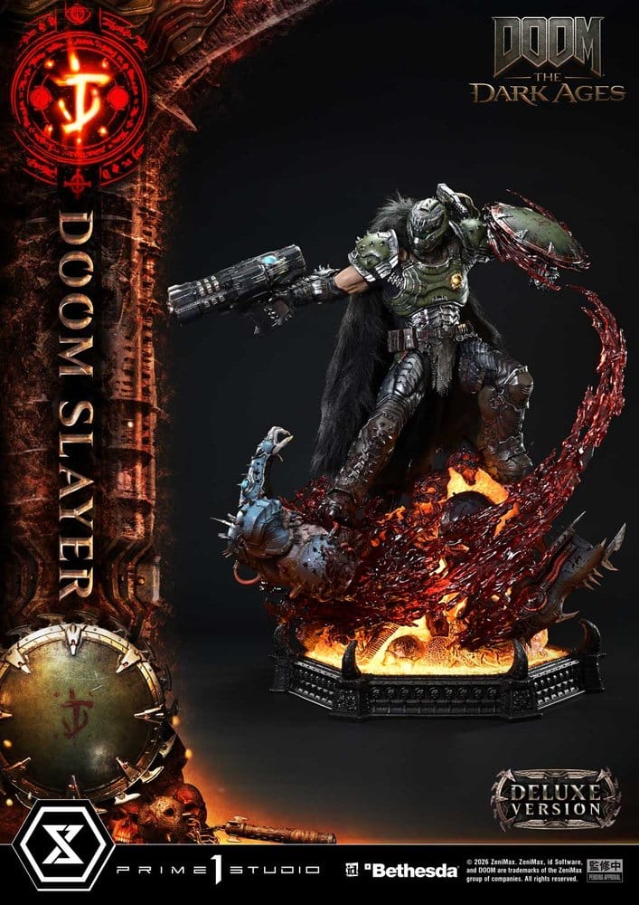 DOOM: The Dark Ages Estatua Ultimate Premium Masterline Series 1/4 DOOM Slayer Deluxe Version 77 cm