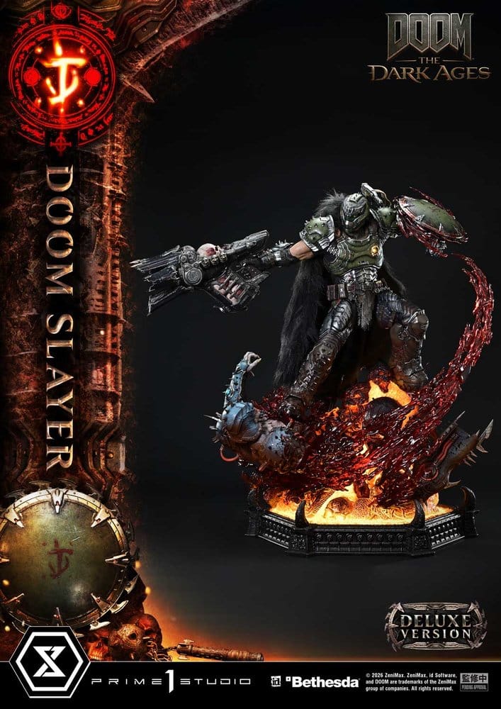 DOOM: The Dark Ages Estatua Ultimate Premium Masterline Series 1/4 DOOM Slayer Deluxe Version 77 cm