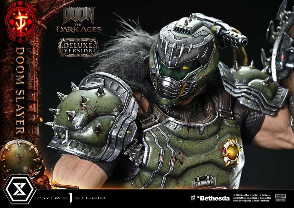 DOOM: The Dark Ages Estatua Ultimate Premium Masterline Series 1/4 DOOM Slayer Deluxe Version 77 cm