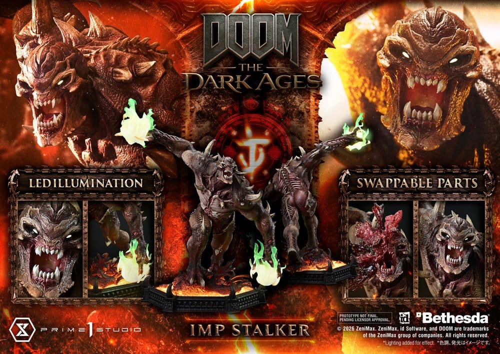 DOOM: The Dark Ages Estatua Ultimate Premium Masterline Series 1/4 Imp Stalker 77 cm