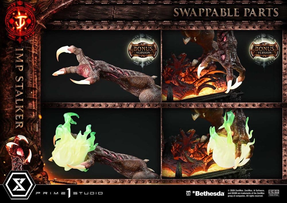 DOOM: The Dark Ages Estatua Ultimate Premium Masterline Series 1/4 Imp Stalker Bonus Version 77 cm