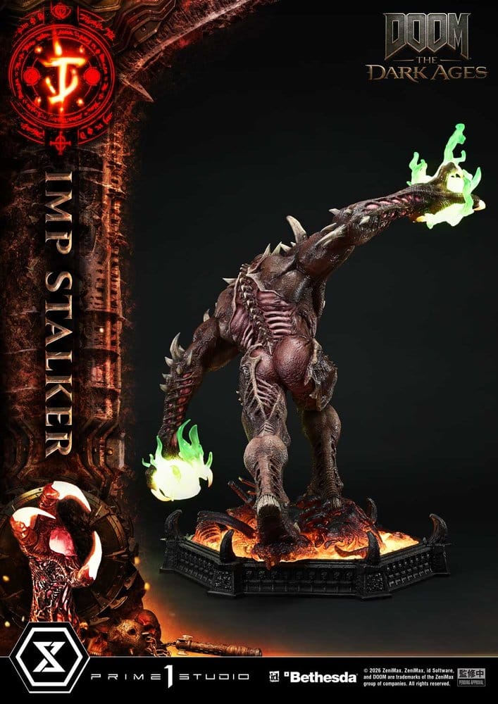 DOOM: The Dark Ages Estatua Ultimate Premium Masterline Series 1/4 Imp Stalker Bonus Version 77 cm