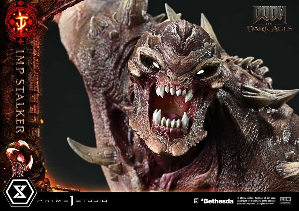 DOOM: The Dark Ages Estatua Ultimate Premium Masterline Series 1/4 Imp Stalker Bonus Version 77 cm