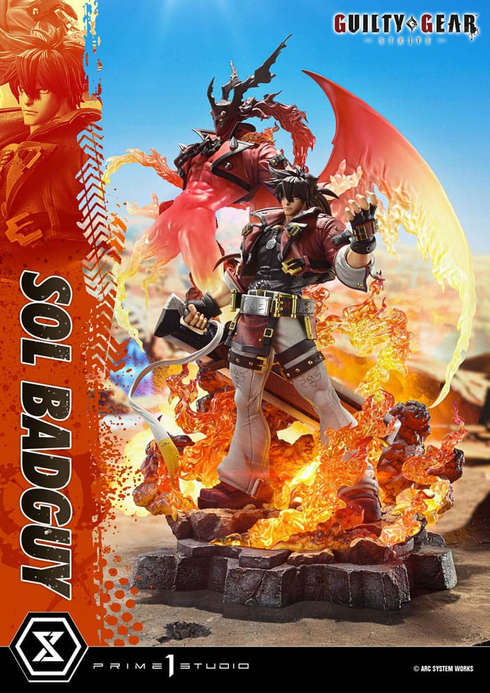 Guilty Gear Strive Estatua Ultimate Premium Masterline Series 1/4 Sol Badguy Version 82 cm