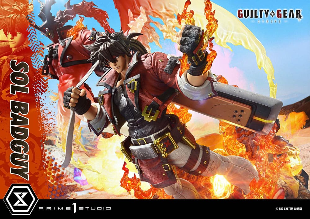 Guilty Gear Strive Estatua Ultimate Premium Masterline Series 1/4 Sol Badguy Version 82 cm