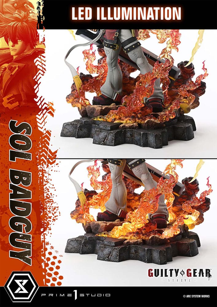 Guilty Gear Strive Estatua Ultimate Premium Masterline Series 1/4 Sol Badguy Version 82 cm