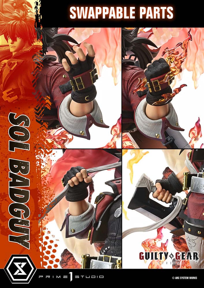 Guilty Gear Strive Estatua Ultimate Premium Masterline Series 1/4 Sol Badguy Version 82 cm