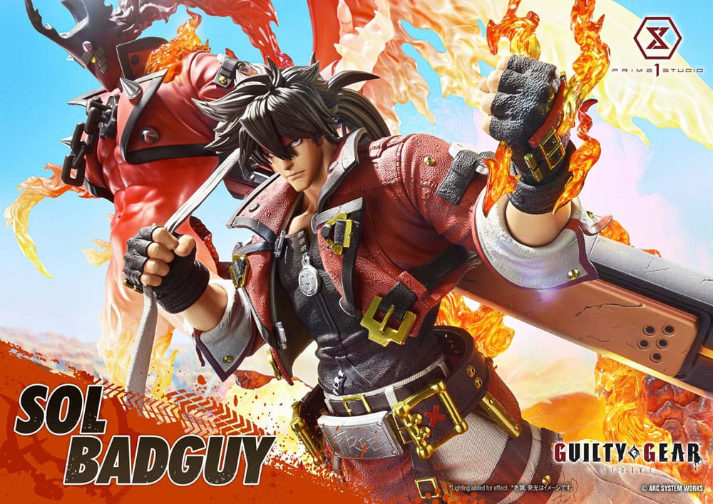 Guilty Gear Strive Estatua Ultimate Premium Masterline Series 1/4 Sol Badguy Bonus Version 82 cm