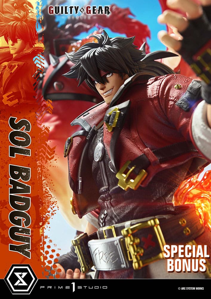 Guilty Gear Strive Estatua Ultimate Premium Masterline Series 1/4 Sol Badguy Bonus Version 82 cm